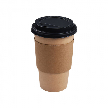 Becherbanderolen Bechermanschetten braun für Becher Ø 80 mm Jackets (1000 Stück)